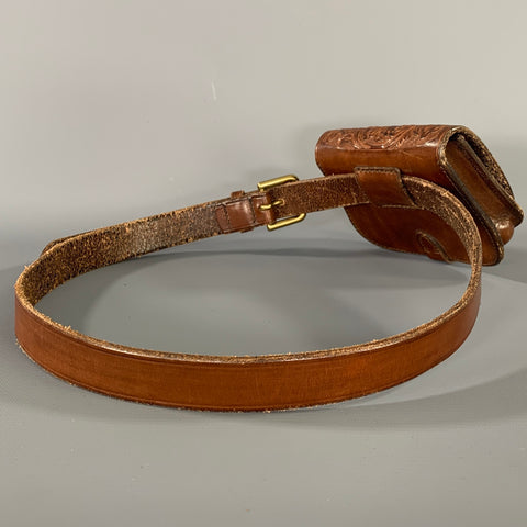 RALPH LAUREN Brown Leather Fanny Pack Bags & Leather Goods