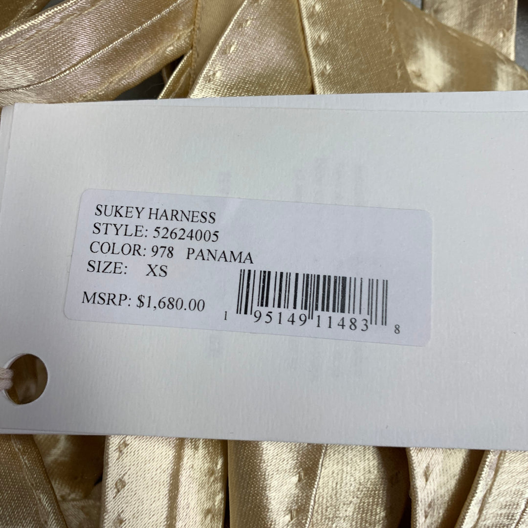 KHAITE Size XS Sukey Gold Viscose Satin Straps Harness Dress Top – Sui  Generis Designer Consignment