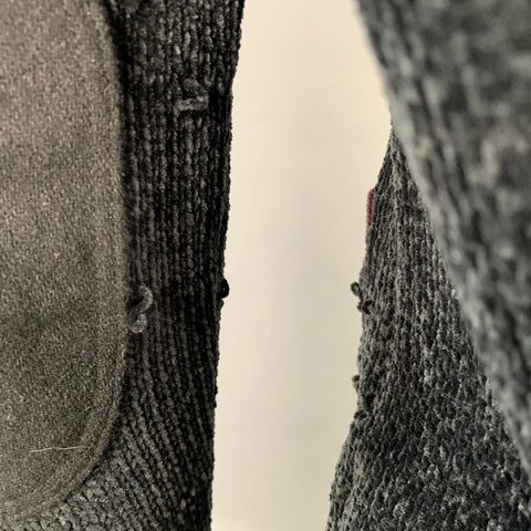 JUNYA WATANABE Size L Black Brown Chenille Knit Cardigan