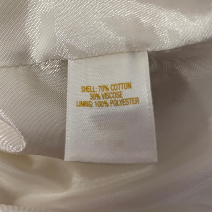 KATE SPADE Size 0 Cream Cotton Viscose Pencil Skirt