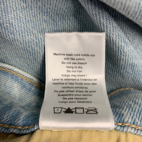 RAG & BONE Size 36 Blue Wash Denim Zip Fly Casual Pants