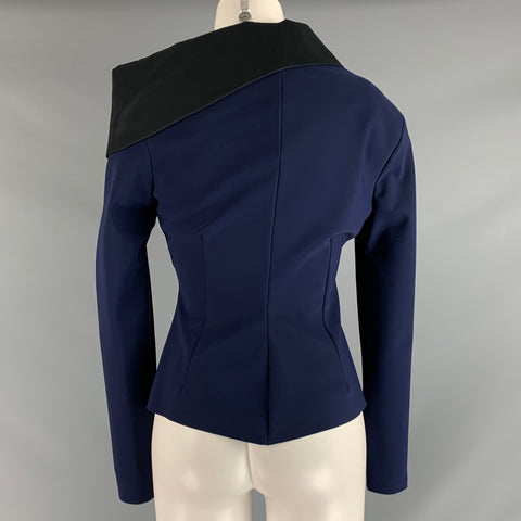 GRETA CONSTANTINE Talla M Blusa Poliamida Eastane Tejidos Mixtos Marino Negro