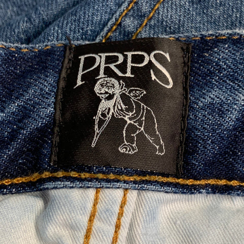 PRPS Size 29 Relaxed Boyfriend Blue Cotton Straight Jeans