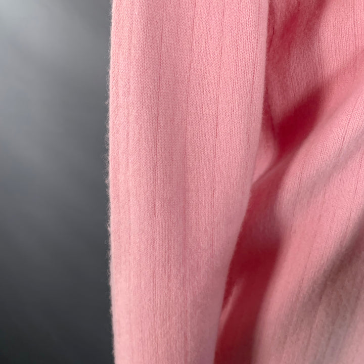 SIES MARJAN Size XS Pink Wool Blend Knit Ruffled Crew Neck Pullover