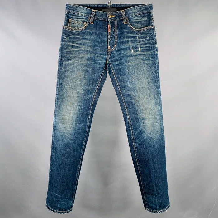 DSQUARED2 Size 30 Blue Distressed Jeans