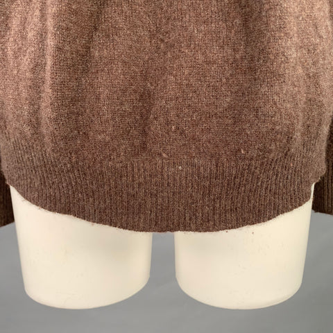 360 CASHMERE Size S Brown Cashmere Crew Neck Pullover