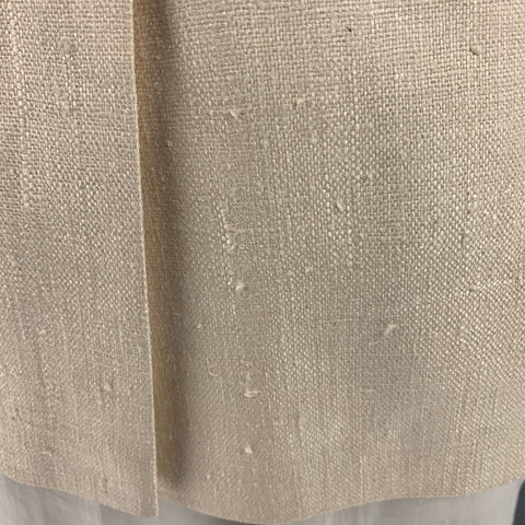 NEIMAN MARCUS Size 42 Beige Textured Silk Notch Lapel Sport Coat
