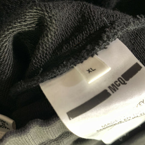 MCQ Size XL Black Orange & Silver Stripe Cotton Polyester Casual Pants