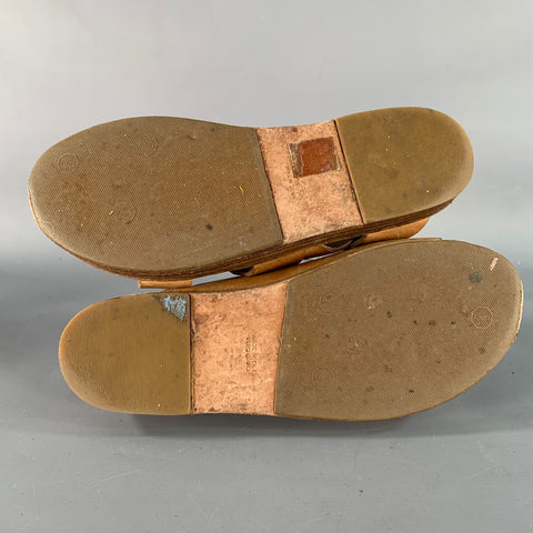 MARSELL Size 7.5 Brown Tan Strappy Flats