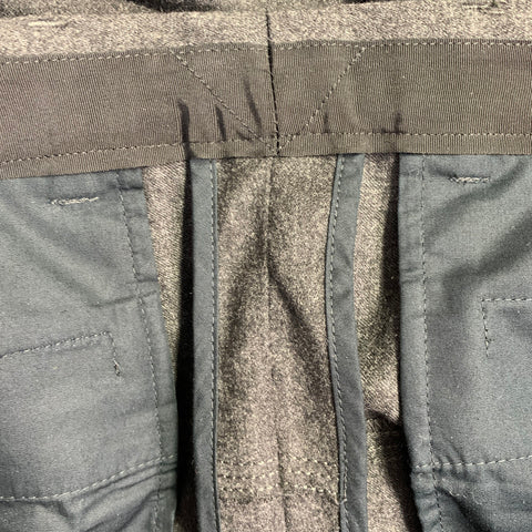 LANVIN Size 32 Charcoal Wool Cashmere Ankle Zip Flat Front Dress Pants