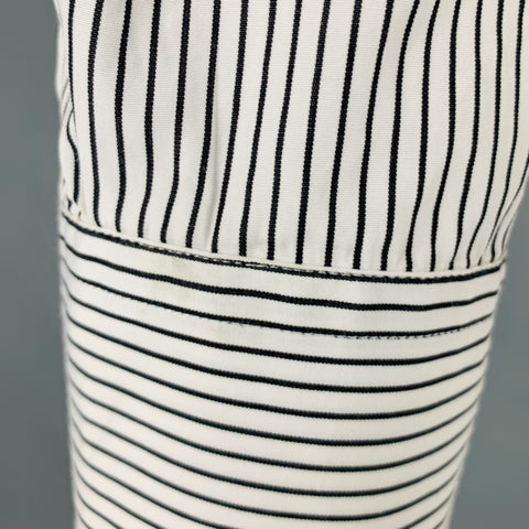 RALPH LAUREN Size S Black White Stripe Cotton Button Down Long Sleeve Shirt