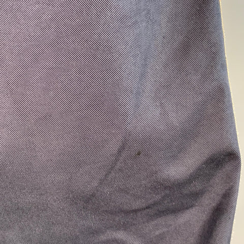 Pantalon décontracté VALENTINO taille 30 en sergé de coton mélangé bleu marine et beige, coupe fuselée, braguette zippée.