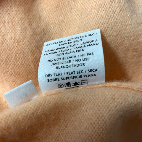 NAADAM Size XS Orange Cashmere Button Up Cardigan Womens