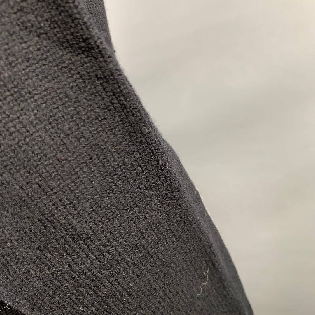 RAG & BONE Size XL Black Red Abstract Merino Wool Crew Neck Sweater