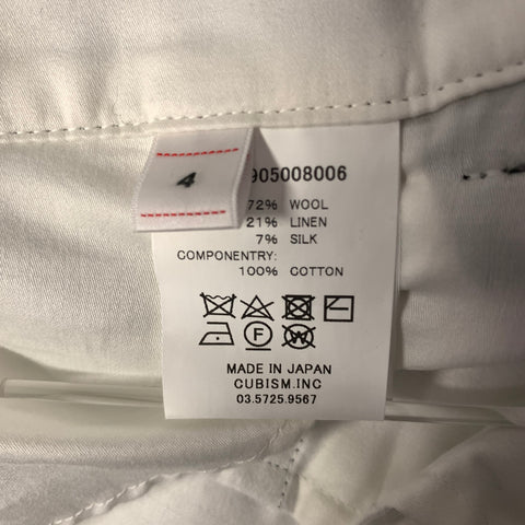VISVIM Size L Green Pinstripe Wool Linen Silk Pants