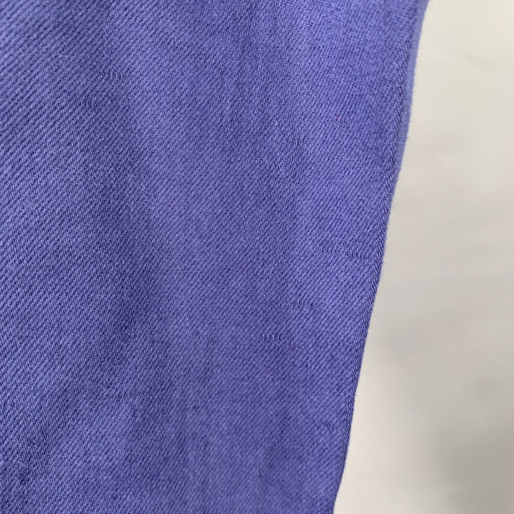 3.1 PHILLIP LIM Size XS Blue Cotton Linen High Waisted Drawstring Casual Pants