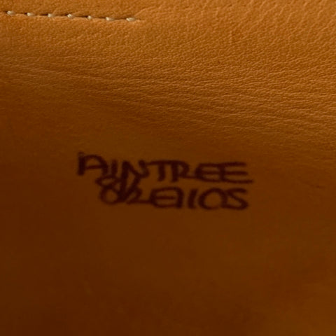 JOHN LOBB Size 8.5 Orange Perforated Leather Lace-Up Shoes