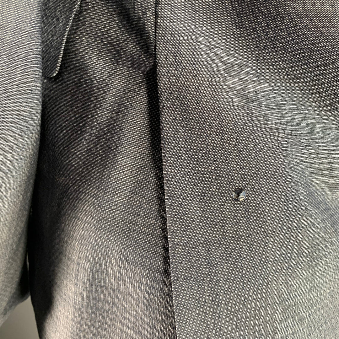 JOHN VARVATOS Size 40 Blue Wool Blend Notch Lapel Suit