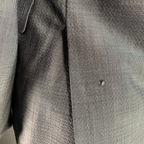 JOHN VARVATOS Size 40 Blue Wool Blend Notch Lapel Suit