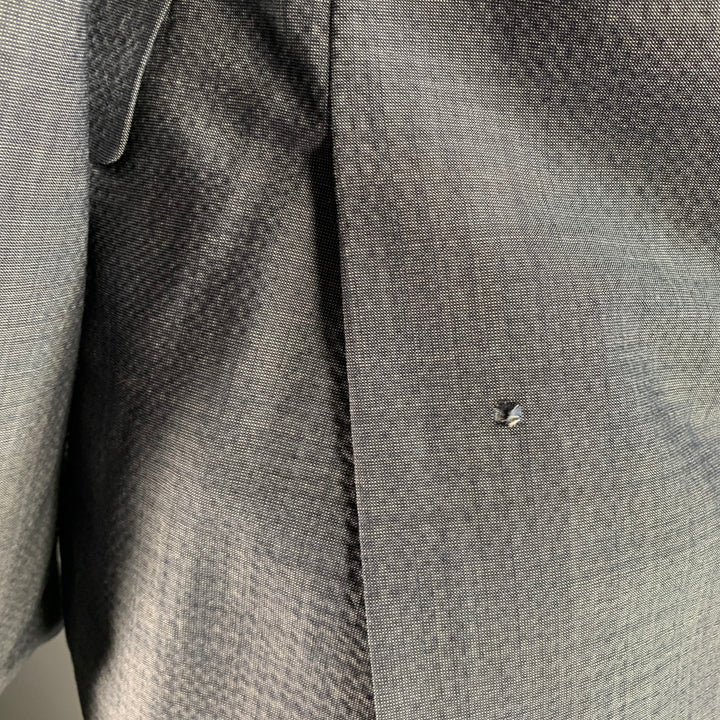 JOHN VARVATOS Size 40 Blue Wool Blend Notch Lapel Suit