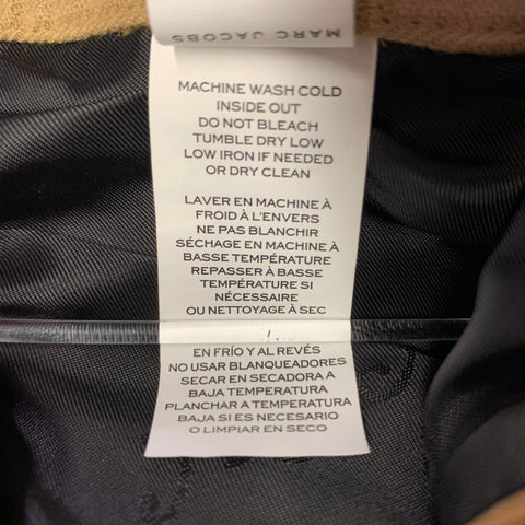 MARC JACOBS Size XS Camel Cotton Elastic Waistband Blouson Jacket