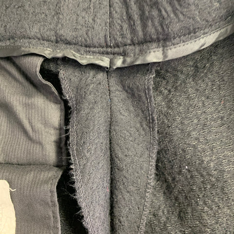 GIANNI VERSACE Smoking croisé en laine et soie bicolore noir Taille 42