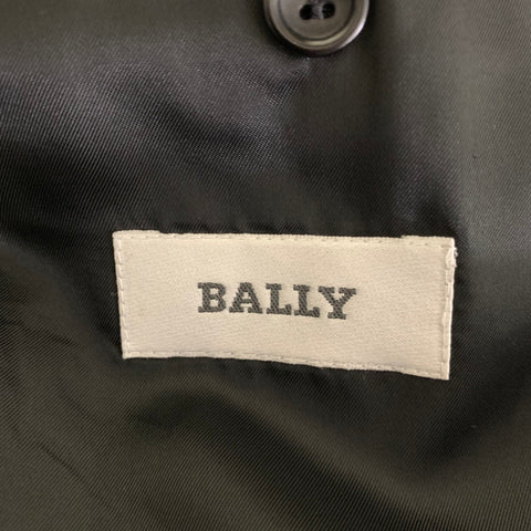BALLY Chest Size 42 Black Textured Cashmere Notch Lapel Sport Coat