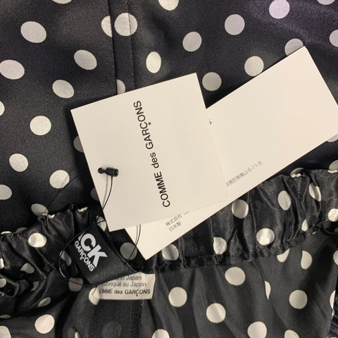 COMME des GARCONS Size S Black White Polka Dot Polyester Casual Pants
