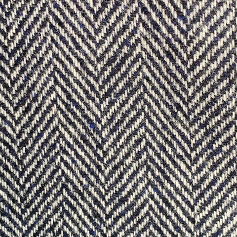 ALEX MILL Size M Grey Navy Herringbone Wool Blend Hidden Buttons Coat