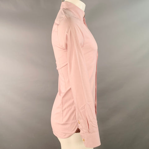 Chemise à manches longues TED BAKER Taille XS Brixton Rouge Blanc Tissée Coton Mélangé Une Poche