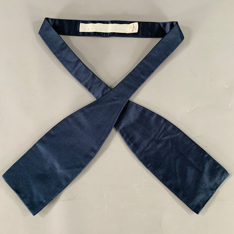 BRENDA KETT Navy Silk Bow Tie