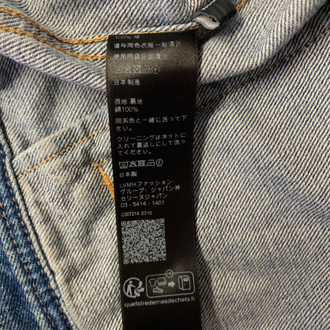 CELINE Size M Light Wash Cotton Denim Jacket