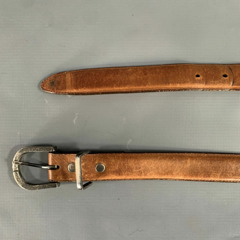 PAT AREIAS Size 30 Brown Leather Belt