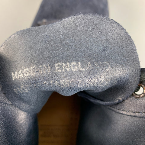 DOC MARTENS Size 9 Navy Suede Lace Up Boots