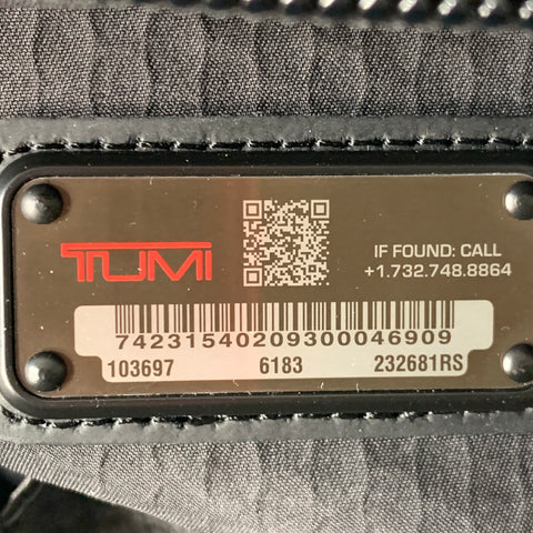 Sac à dos TUMI Alpha Bravo Search en nylon noir métallisé
