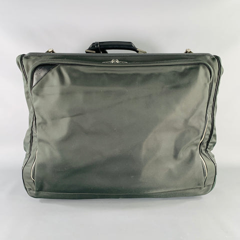 LOUIS VUITTON Taiga Santore Ardoise Green Black Two Tone Nylon Leather Travel Suitcase Bag