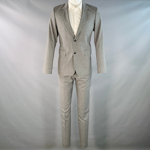 AMI by ALEXANDRE MATTIUSSI Size 38 Grey Wool Notch Lapel Suit