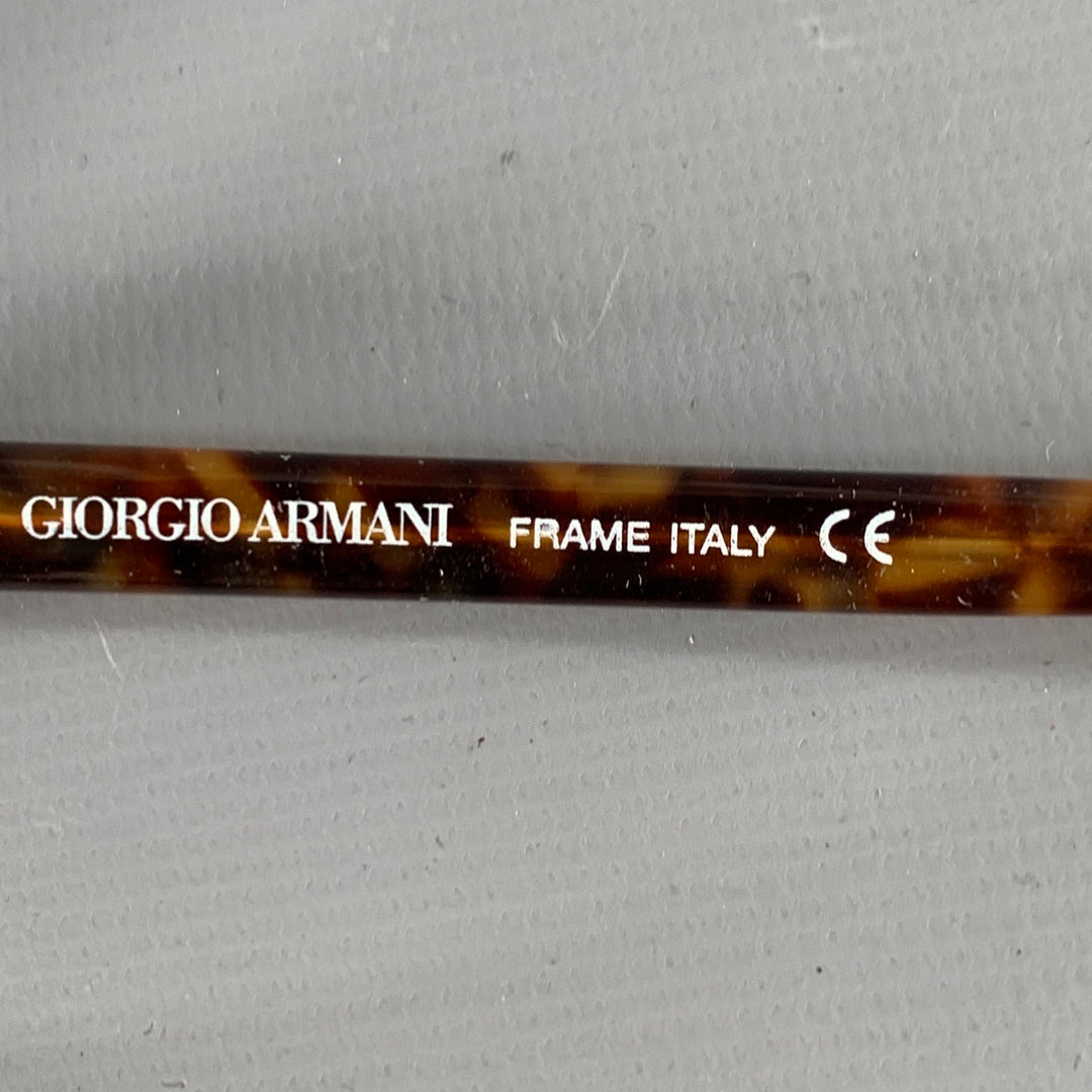 GIORGIO ARMANI Brown Tortoiseshell Acetate Frames