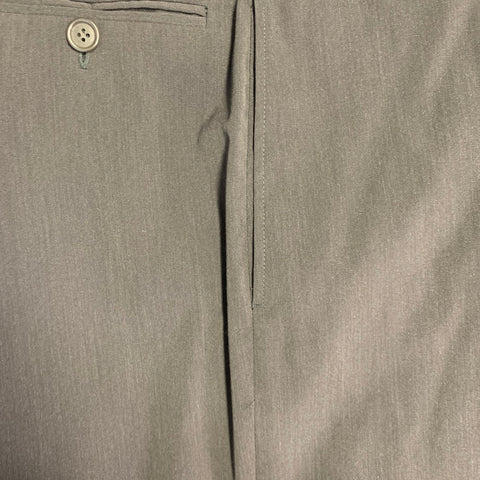 GIORGIO ARMANI Size L Black Wool Silk Blend Flat Front Tapered Dress Pants