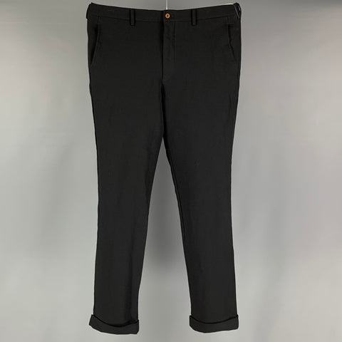 black polyester dress pants ALEXANDER WANG Size 4 Catering to all physiques Edwards 2290 Men's Polyester Flat