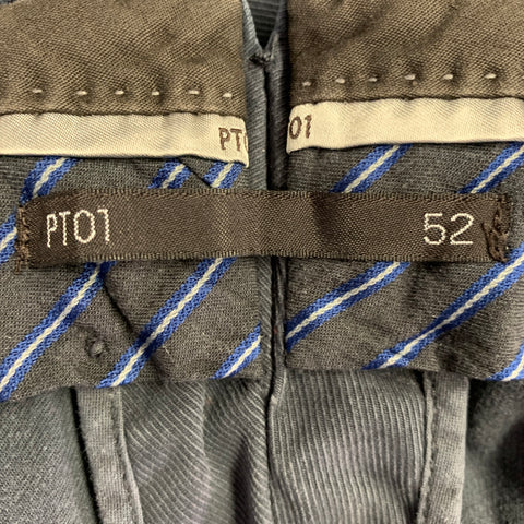 PT01 Size 36 Blue Grey Cotton Blend Chino Casual Pants