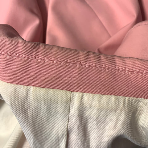 AMI Chest Size 44 Pink Black Cotton Polyester Peak Lapel Sport Coat