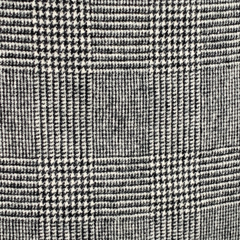 BURBERRY Size 40 Black White Glenplaid Wool Notch Lapel Sport Coat