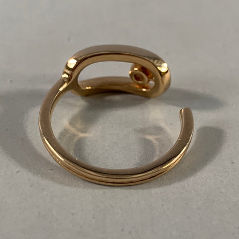 BROKEN ENGLISH Ring Size 6.75 Gold Diamond Ring
