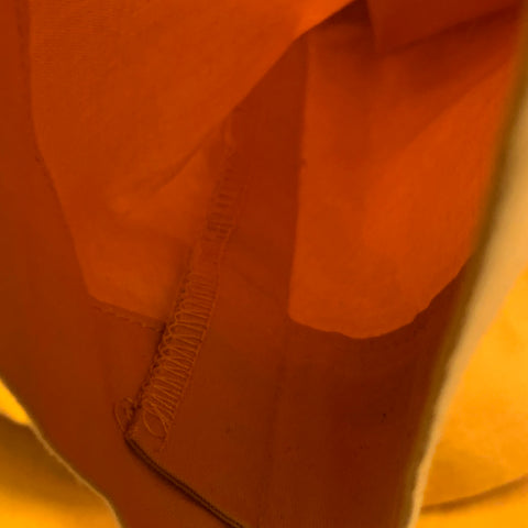DRIES VAN NOTEN Size S Orange Cotton Open Collar Two Pocket Short Sleeve Shirt