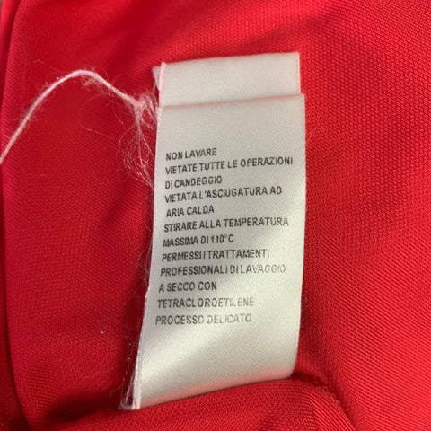 VIVIENNE WESTWOOD Robe longue froncée à manches longues en viscose rouge Taille XS