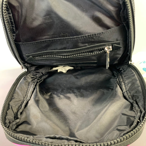 KENZO Pink Neon Logo Nylon Backpack