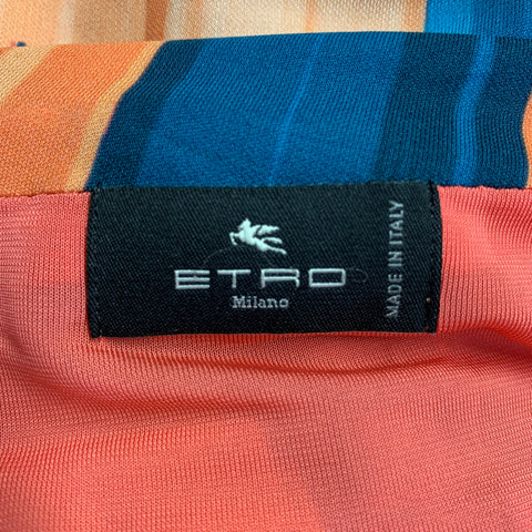 ETRO Size 6 Multi-Color Viscose Print Shift Dress