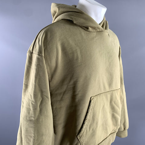 JOHN ELLIOTT Size S Green Olive Cotton Hoodie Sweatshirt