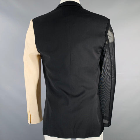 OPENING CEREMONY x YOKO ONO Size S Limited Edition Black Beige Wool Sport Coat